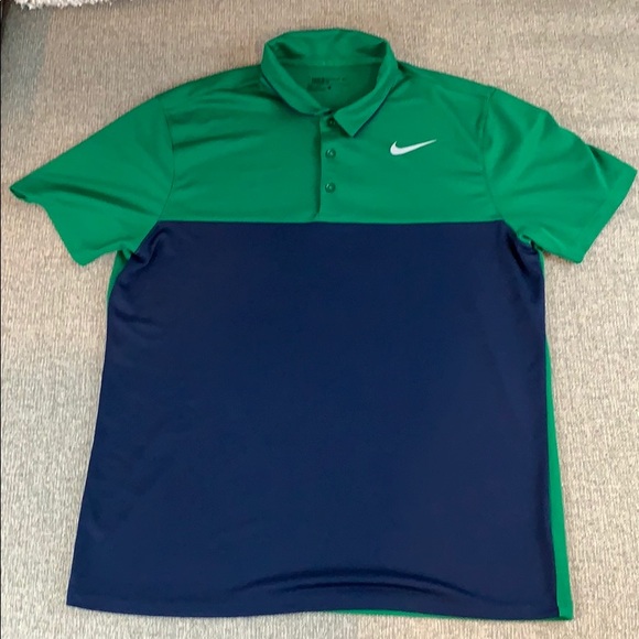 nike dry victory colorblock golf polo